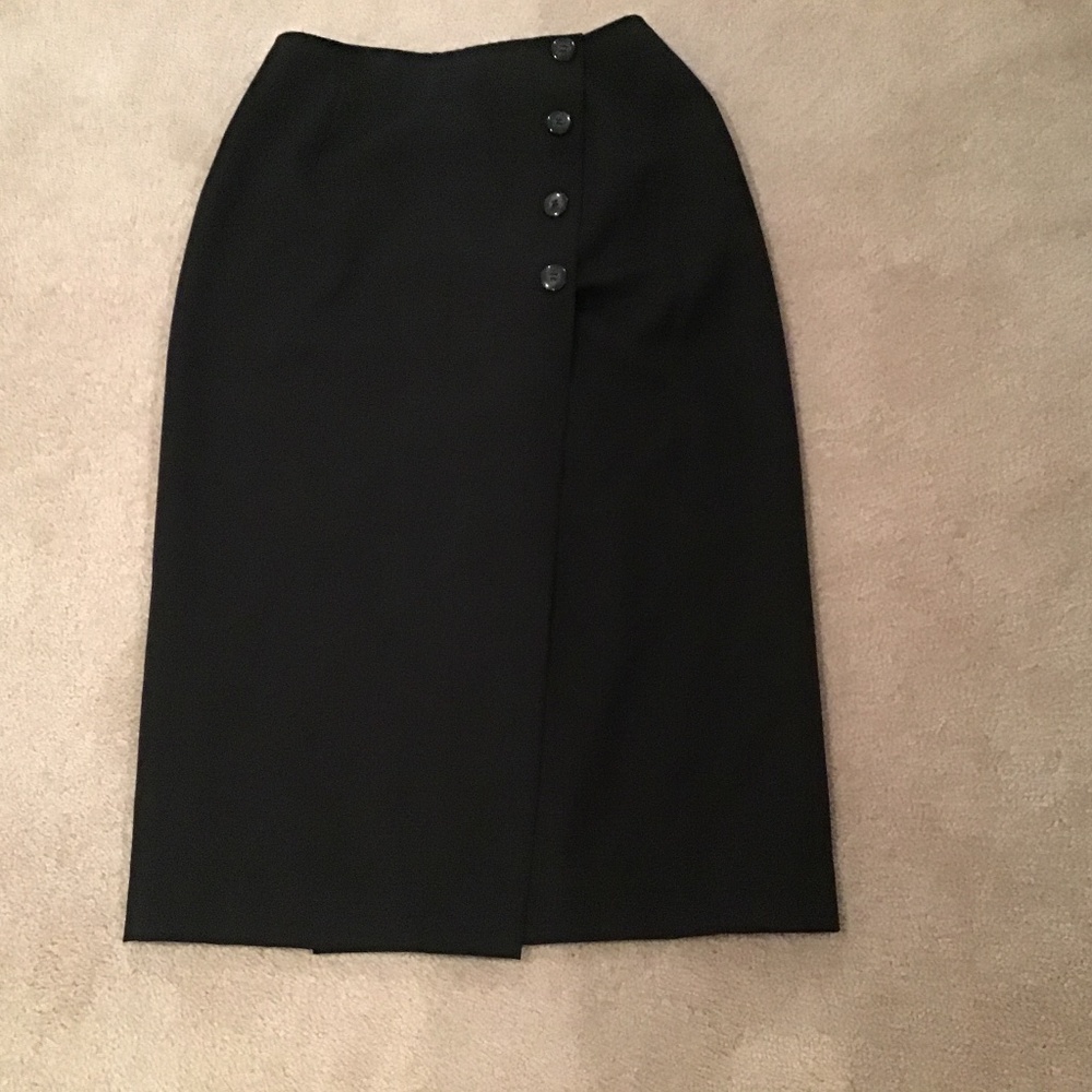 Valerie Steven Wool Pencil Style MIDI Skirt